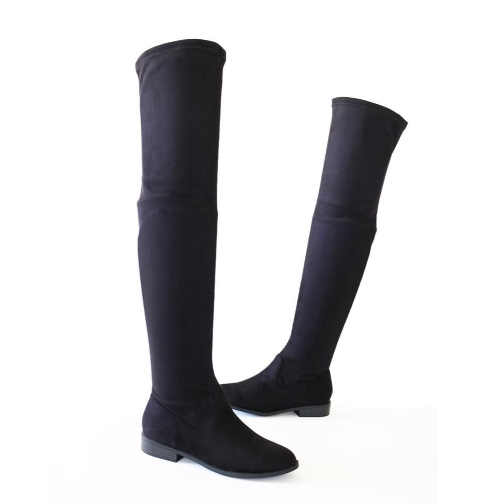 COLETTE✖️ suede over the knee boots tall black - Picture 2 of 2